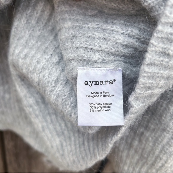 ✨SALE✨ Aymara Cardigan Sweater Baby Alpaca Academia sz L - Picture 6 of 7